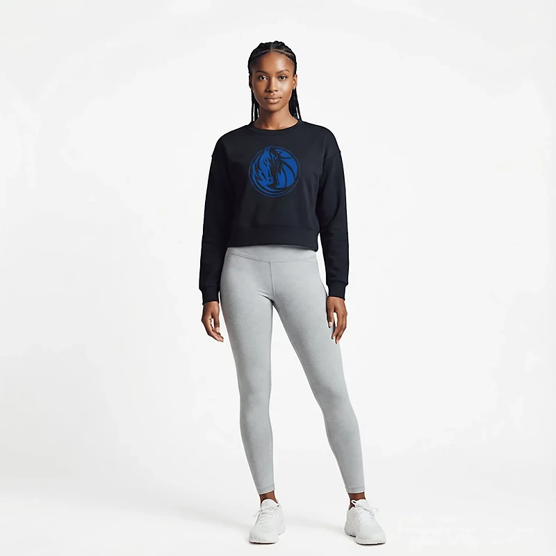 Concepts Sport Women's Mavericks Darby Long Sleeve Crop Top