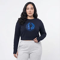 Concepts Sport Women's Mavericks Darby Long Sleeve Crop Top