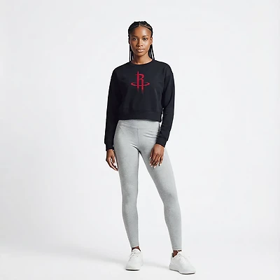 Concepts Sport Women's Rockets Darby Long Sleeve Crop Top