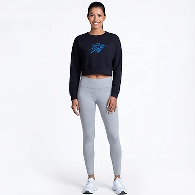 Concepts Sport Women's OKC Thunder Darby Long Sleeve Crop Top