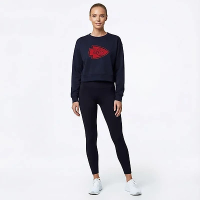 Concepts Sport Women's Chiefs Darby Long Sleeve Crop Top