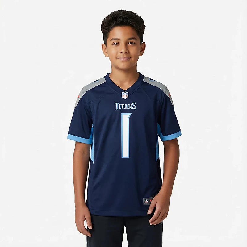 Nike Boys' Tennessee Titans Cam Ward #1 Game Name & Number Jersey