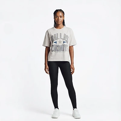 '47 Women's Dallas Cowboys Windthrow Ravine Crop Graphic T-shirt