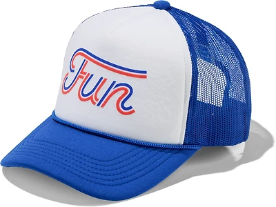 Academy Sports + Outdoors Adults' Retro Foam Fun Logo Trucker Hat
