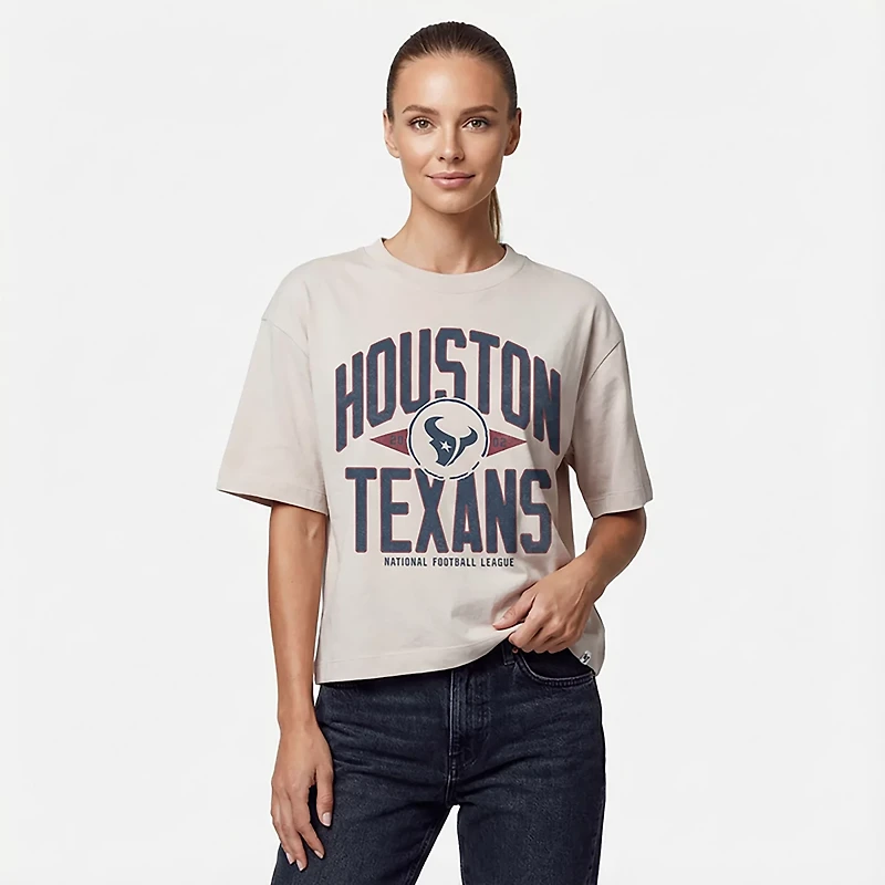 47 Women's Texans Windthrow Ravine Cropped T-shirt