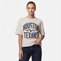 47 Women's Texans Windthrow Ravine Cropped T-shirt