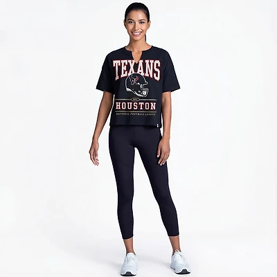 47 Women's Texans Elation Oversize Notch Neck T-shirt