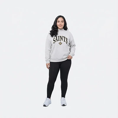 47 Women's Saints Vantage Mock Neck Long Sleeve Pullover