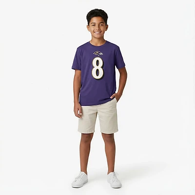 Nike Boys' Ravens L. Jackson Fuse N&N T-shirt