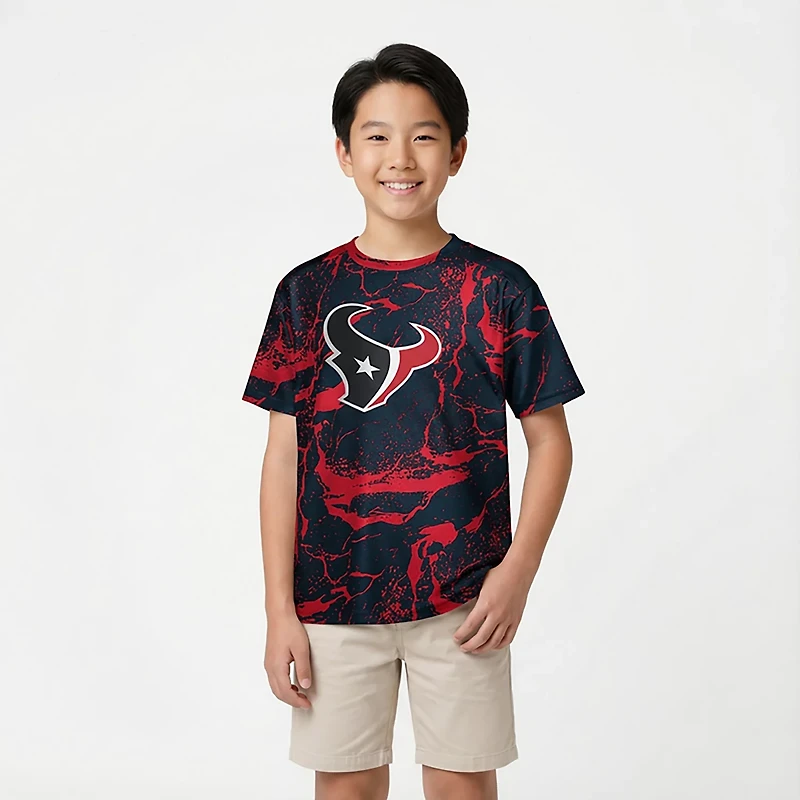 Outerstuff Youth Texans Endzone Sublimated T-shirt