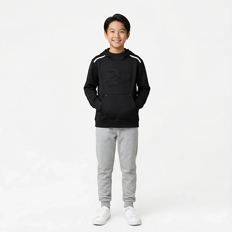 Outerstuff Kids' Kansas City Chiefs Defensive Line Pullover Hoodie