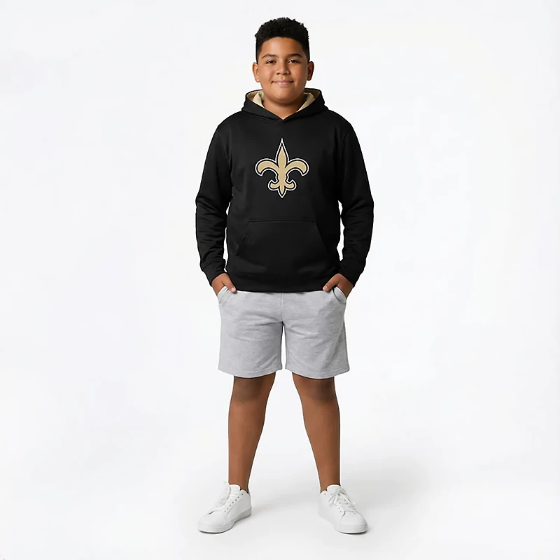 Outerstuff Kids' New Orleans Saints Prime Pullover Fleece Hoodie