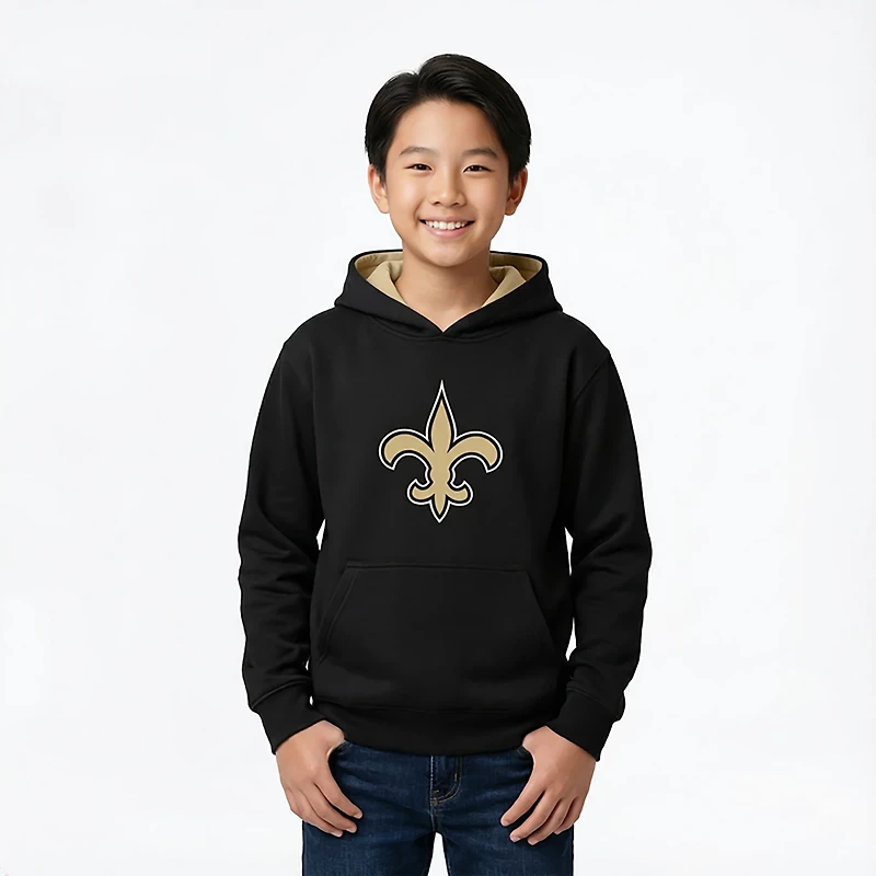 Outerstuff Kids' New Orleans Saints Prime Pullover Fleece Hoodie