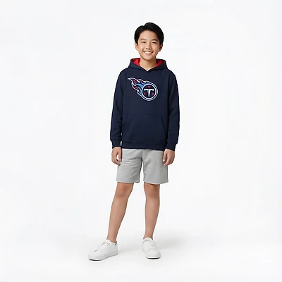 Outerstuff Boys' Tennessee Titans Prime Pullover Fleece Hoodie