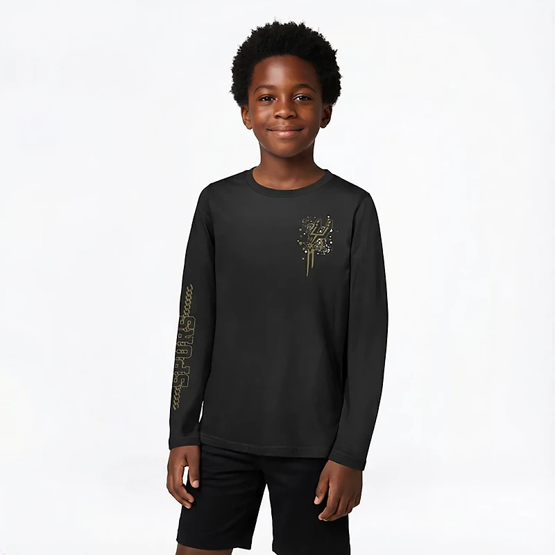 Outerstuff Youth Spurs Gold Star Long Sleeve T-shirt