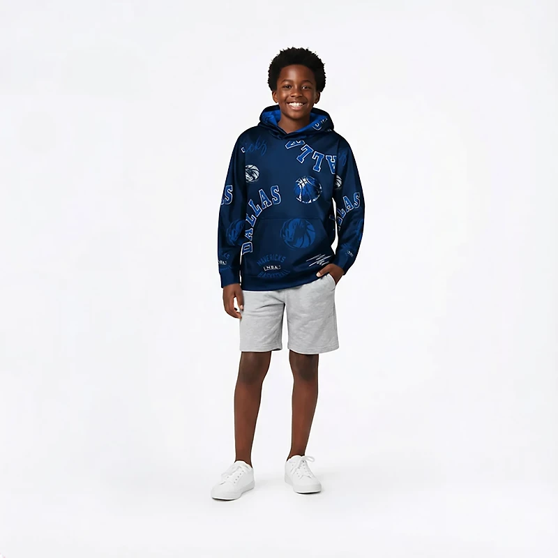 Outerstuff Youth's Dallas Mavericks Moving Violation Sublimated Pullover Hoodie
