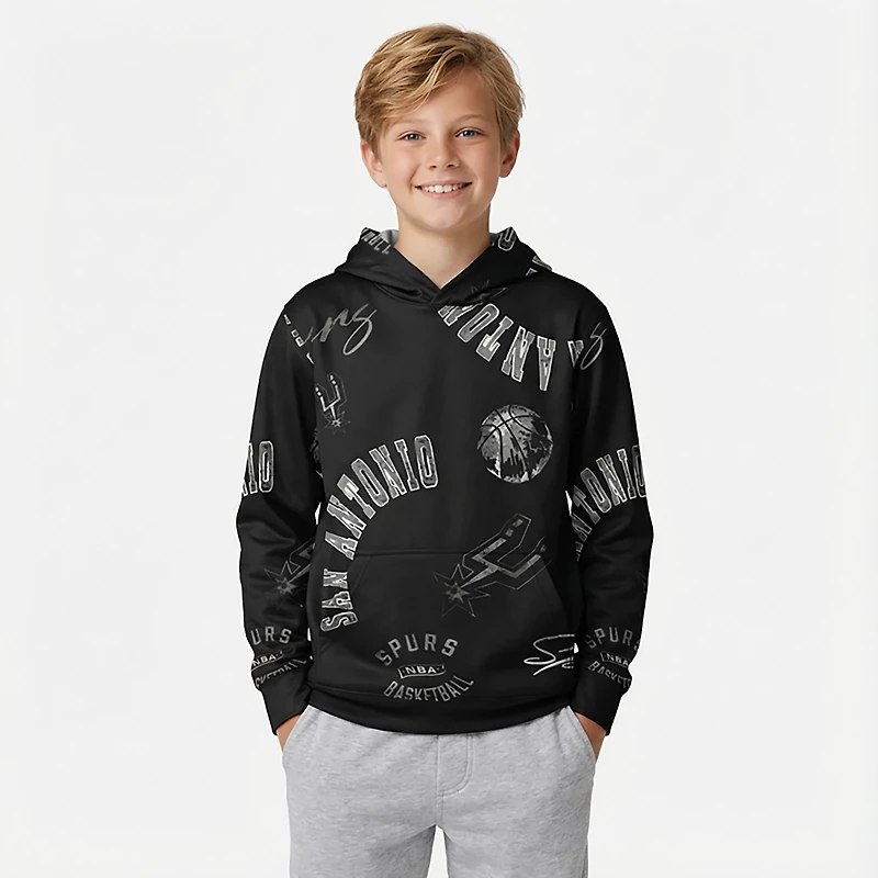 Outerstuff Youth's San Antonio Spurs Moving Violation Sublimated Pullover Hoodie