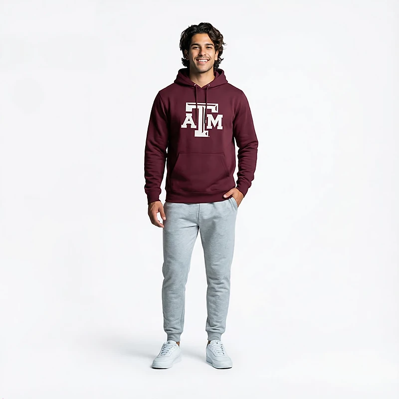 WILDCAT RETRO Men's Texas A&M Aggies Primary Logo Tackle Twill Hoodie
