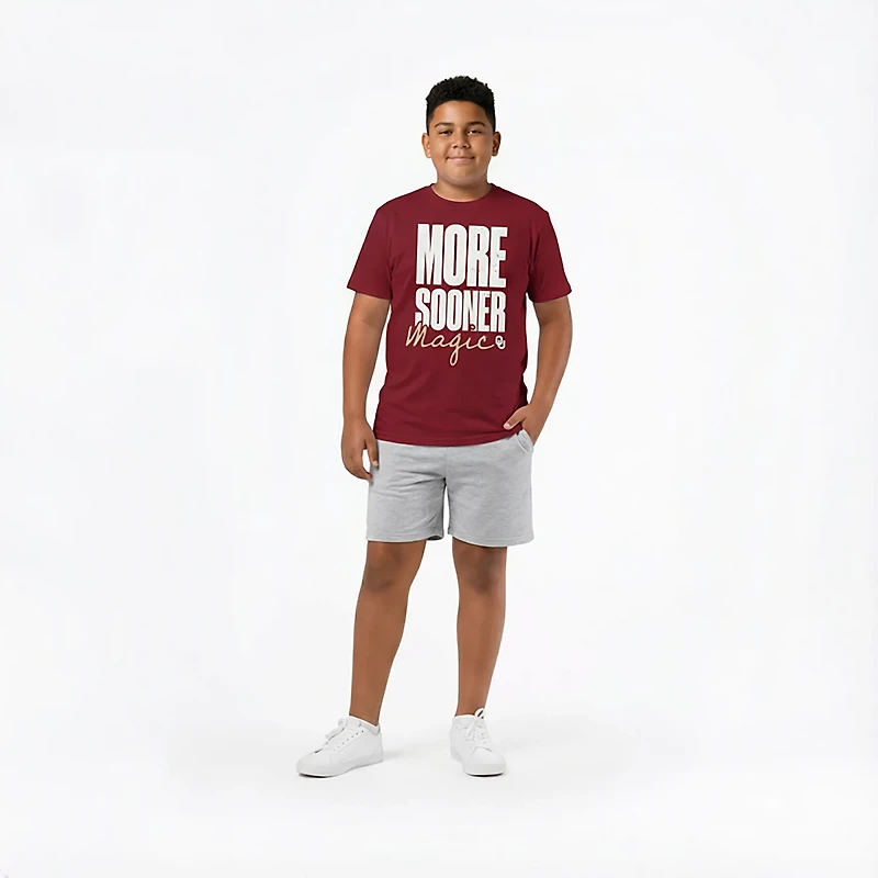 Outerstuff Boys' University of Oklahoma More Sooner Magic Fan Graphic T-shirt