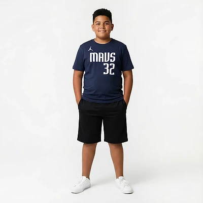 Jordan Kids' Dallas Mavericks Cooper Flagg Statement Name and Number Short Sleeve T-shirt