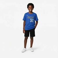 Nike Kids' Dallas Mavericks Cooper Flagg Icon Name and Number Short Sleeve T-shirt