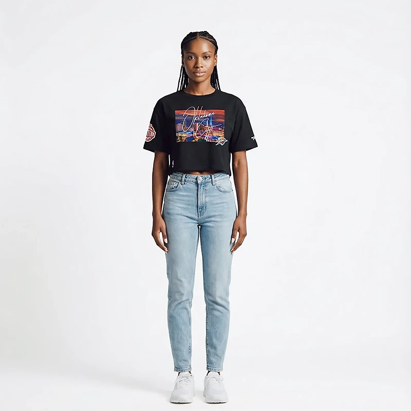 Pro Standard Women's OKC Thunder City Scape SJ Boxy T-shirt