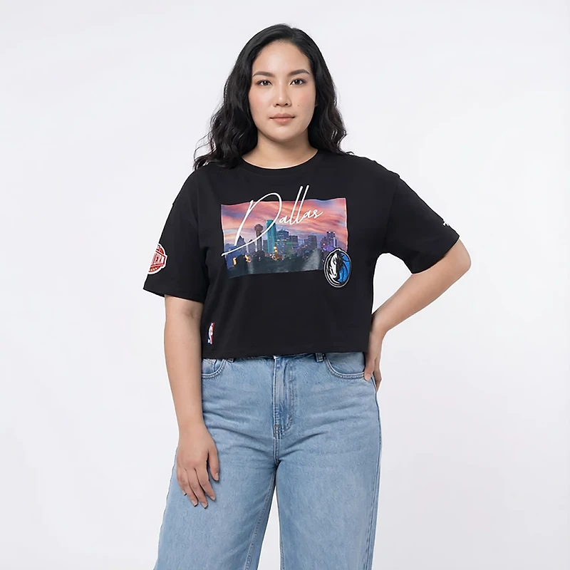 Pro Standard Women's Mavericks City Scape SJ Boxy T-shirt