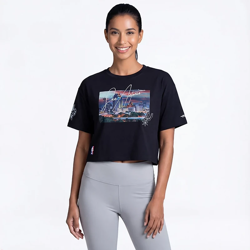 Pro Standard Women's Spurs City Scape SJ Boxy T-shirt