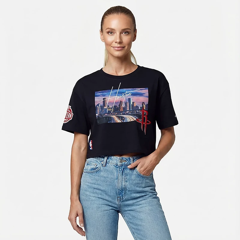 Pro Standard Women's Rockets City Scape SJ Boxy T-shirt