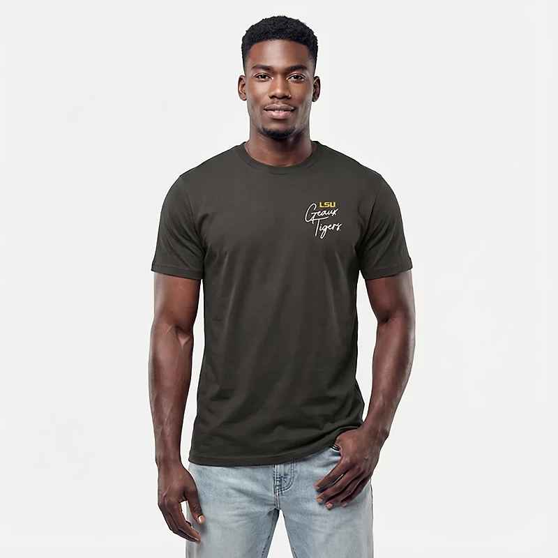 Image One Men's LSU Mardi Gras King DS T-shirt