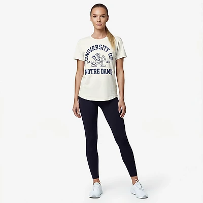 Pressbox Women's Notre Dame Fighting Irish Victoria Irvine Short Sleeve Graphic T-shirt