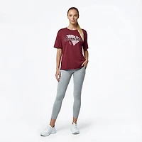 WILDCAT RETRO Women's South Carolina State Script with Initials Meet and Greet T-shirt