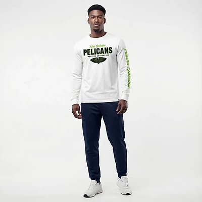 '47 Men's New Orleans Pelicans Low Block Franklin Long Sleeve T-shirt