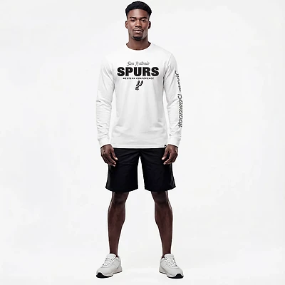 '47 Men's San Antonio Spurs Low Block Franklin Long Sleeve T-shirt