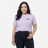 Bayou Apparel Women's Louisiana State University Boot Up Gameday Boxy Crop Graphic T-shirt