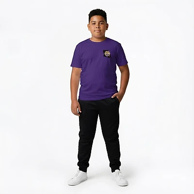 Image One Youth's Louisiana State University Tigers Sketched Mascot Stack Short Sleeve T-shirt