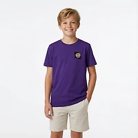 Image One Youth's Louisiana State University Tigers Sketched Mascot Stack Short Sleeve T-shirt