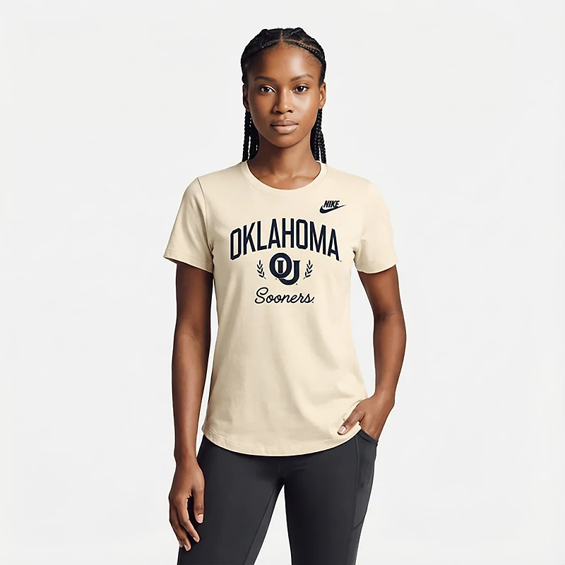 Nike Women's University of Oklahoma History Repeated Graphic T-shirt