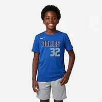 Nike Boys' (4-7) Dallas Mavericks Cooper Flagg Icon Name and Number Short Sleeve T-shirt
