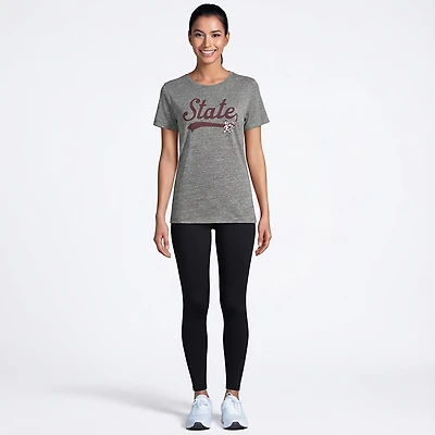 Retro Brand Women’s Mississippi State University Vault Script Boxy T-shirt
