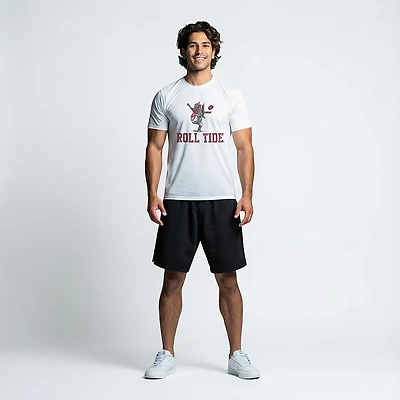 Retro Brand Men's University of Alabama Vault Football Mascot Graphic T-shirt