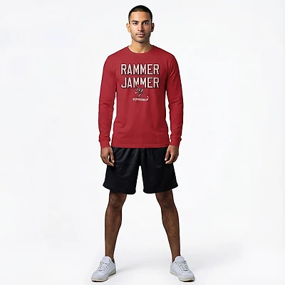 Retro Brand Men's University of Alabama Rammer Jammer Vault Long Sleeve Graphic T-shirt