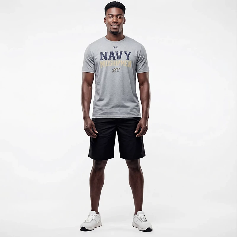 Under Armour Men's Navy Midshipmen Over Mascot Graphic T-shirt