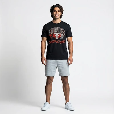 Retro Brand Men's Texas Tech University School Arch Over Primary Logo Graphic T-shirt
