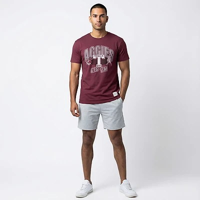 Retro Brand Men's Texas A&M University School Arch Over Primary Logo Graphic T-shirt