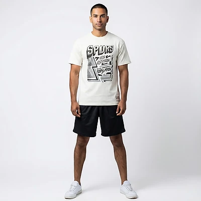 Mitchell & Ness Men's San Antonio Spurs Sidewalk Sketch Graphic T-shirt