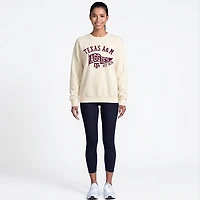The Victory Women's Texas A&M University School Arch Pennant Crew Sweatshirt