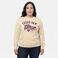 The Victory Women's Texas A&M University School Arch Pennant Crew Sweatshirt