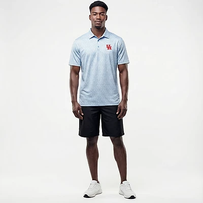 Antigua Men's Houston Cougars Primary Logo Field Ditsy Polo Shirt