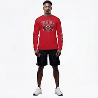 The Victory Men's Texas Tech University School Arch Mascot Sleeve 2 Hit Long Graphic T-shirt